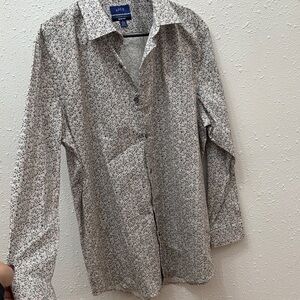 Apt. 9 Men's Floral Lightweight Shirt Jacket - White